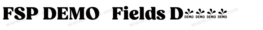 FSP DEMO   Fields D字体转换